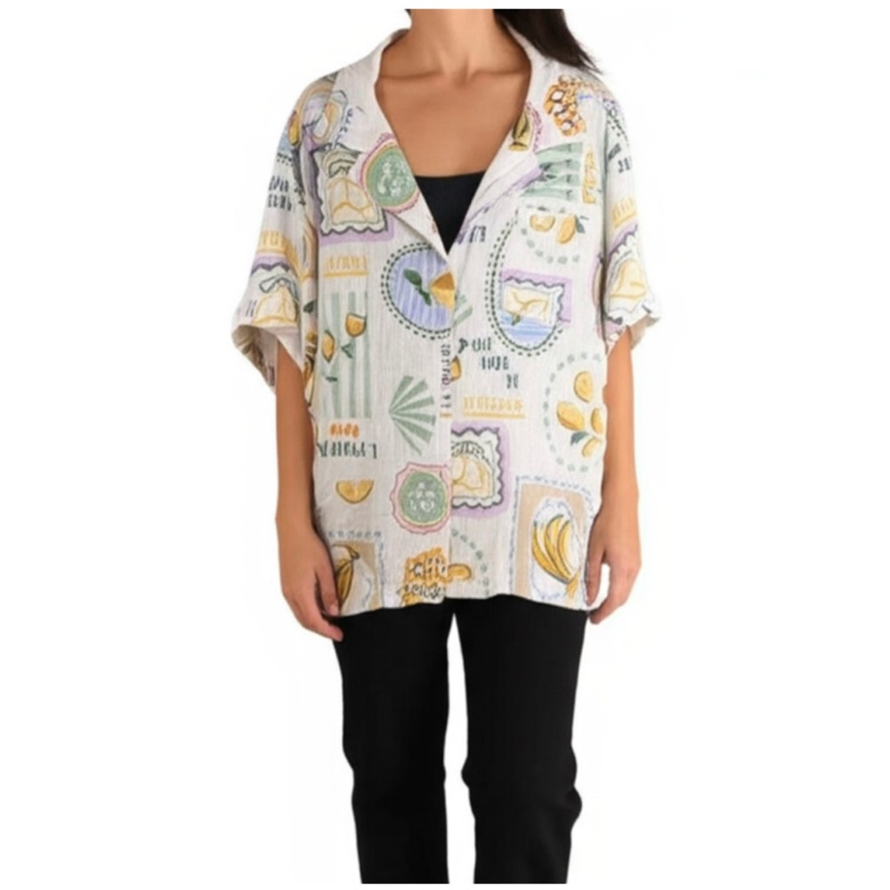 💥PRICE DROP💥 Italian Theme Button Down Shirt